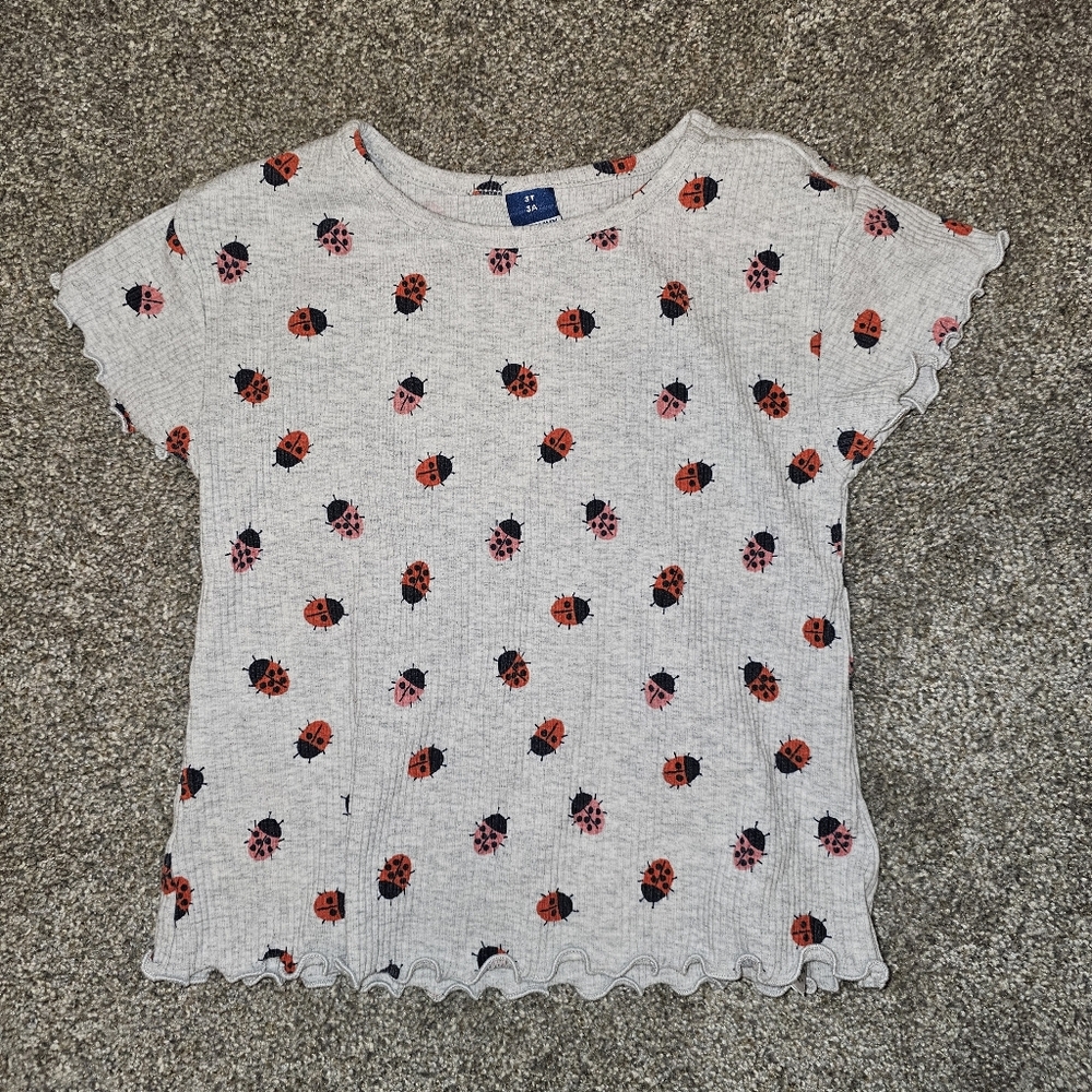 Old Navy Ladybug Print Kids Tee - Size 3T